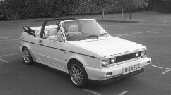 VW Golf convertible sports car